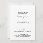 Personalisiert Hunde Hochzeitstiefel Foto Save the Date (Rückseite)