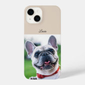 Personalisiert Hunde Katze Foto und Name iPhone Hülle (Rückseite)
