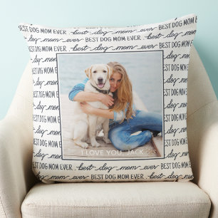Personalisiert Hunde Mama Foto Kissen