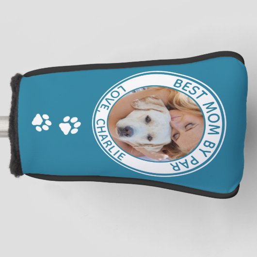 Personalisiert Hunde Mama Modernes Foto Golf Headcover (Vorderseite)