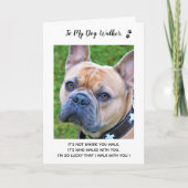 Personalisiert Hundeschlittenhilfe Foto Vielen Dan Dankeskarte (Vorderseite)