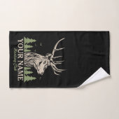 Personalisiert Hunter Deer Elk Antler Jagdclub Badhandtuch Set (Handtuch)