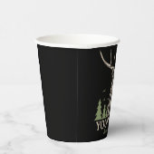 Personalisiert Hunter Deer Elk Antler Jagdclub Pappbecher (Rechts)