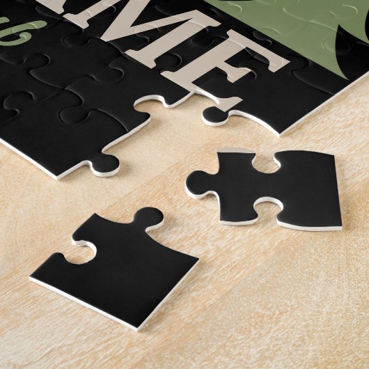 Personalisiert Hunter Deer Elk Antler Jagdclub Puzzle (Seite)