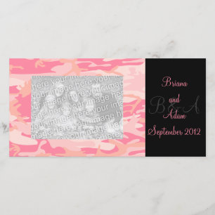 Personalisiert Hunter Girl Pink Camouflage Rahmen  Ankündigung