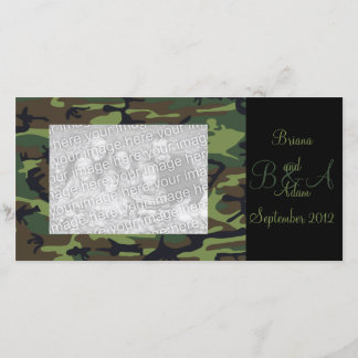 Personalisiert Hunter Green Camouflage Frame Fotok Ankündigung