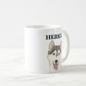 Personalisiert Husky Dog Kaffeetasse (VorderseiteRechts)