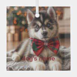 Personalisiert Husky Ornament Aus Glas