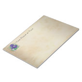 Personalisiert I für das Monogramm der irischen Bl Notizblock (angewinkelt)