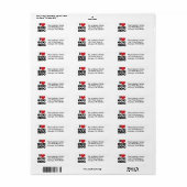 Personalisiert I Heart Eggnog Address Labels (Vorne)