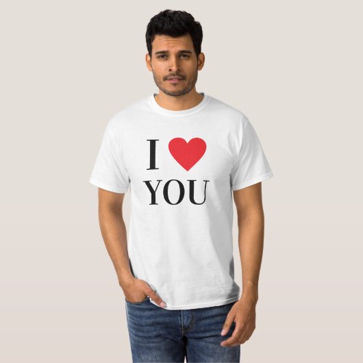 Personalisiert I Heart T - Shirt (Vorne ganz)