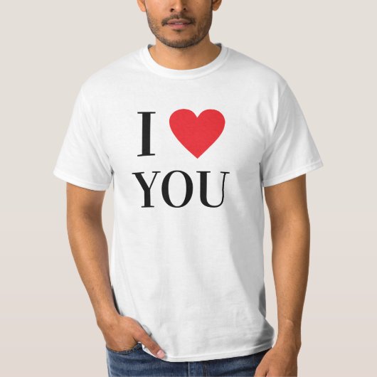 Personalisiert I Heart T - Shirt (Vorderseite)