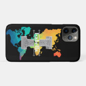 Personalisiert I Initial Silver Monogram Your Name Case-Mate iPhone Hülle (Rückseite (Horizontal))