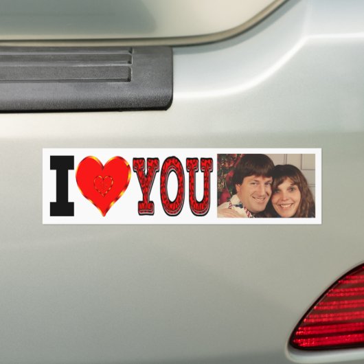 PERSONALISIERT I LIEBE AUTOAUFKLEBER (Auf Auto)