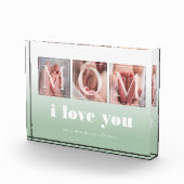 Personalisiert I Liebe Foto-Block Fotoblock (Rechts)