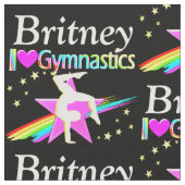PERSONALISIERT I LIEBE GYMNASTICS FABRIC STOFF (Nahaufnahme)