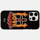 Personalisiert I Liebe Halloween Case-Mate iPhone Hülle (Rückseite (Horizontal))