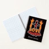 Personalisiert I Liebe Halloween Spiral Notebook Notizblock (Innenseite)