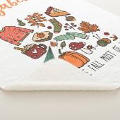 Personalisiert I Liebe Herbst Herbstleaves Pumpkin Sherpadecke (3/4)