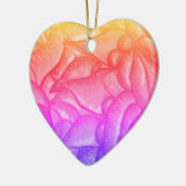 Personalisiert I Liebe Herzanhänger Keramik Ornament (Links)