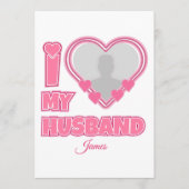 Personalisiert I Liebe Mein Ehemann - Foto und Nam Programm (Vorderseite)
