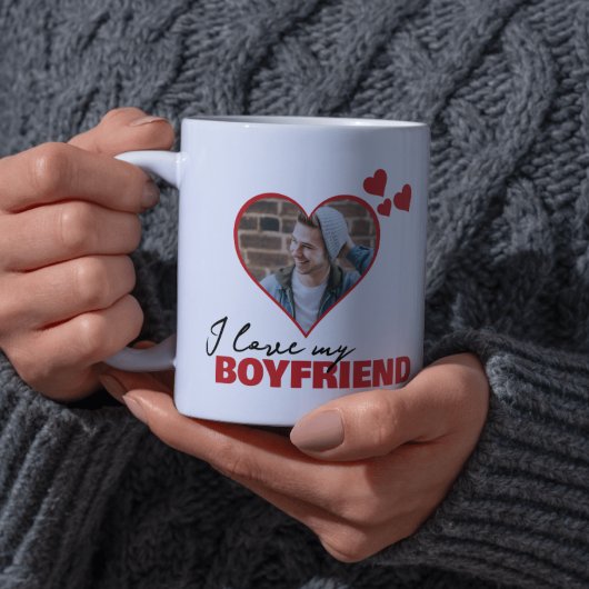 Personalisiert I Liebe Mein Freund Herz Foto Kaffeetasse