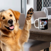 Personalisiert I Liebe Mein Hund Herz Foto Kaffeetasse
