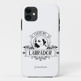 Personalisiert I Liebe mein Labrador Case-Mate iPhone Hülle