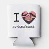 Personalisiert I Liebe Meine Freundin/Freundin Cus Dosenkühler (Rückseite)