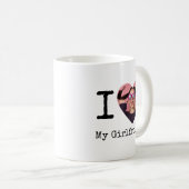 Personalisiert I Liebe Meine Freundin/Freundin Cus Kaffeetasse (VorderseiteRechts)