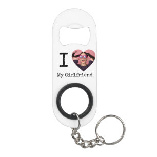 Personalisiert I Liebe Meine Freundin/Freundin Cus Mini Flaschenöffner