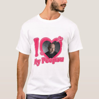 Personalisiert I Liebe meines Peepaw mit T-Foto-Zo T-Shirt