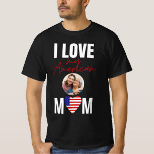Personalisiert "I Liebe My American Mama" T-Shirt