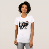Personalisiert I Liebe My Bestie Heart Foto T-Shirt (Vorne ganz)