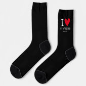 Personalisiert "I Liebe My Boyfriend" Valentine Socken (Linkes Detail)