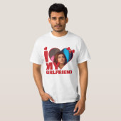 Personalisiert I Liebe My - Foto Herz T-Shirt (Vorne ganz)