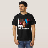 Personalisiert I Liebe My - Foto Herz T-Shirt (Vorne ganz)