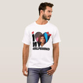 Personalisiert I Liebe My - Foto Herz T-Shirt (Vorne ganz)