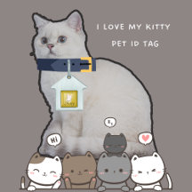 Personalisiert I Liebe My Kitty Foto