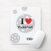 Personalisiert "I Liebe Pickleball" Mousepad (Mit Mouse)