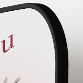 Personalisiert I Liebe Sie Mama mit elegantem rosa Pickleball Schläger (Linke Seite)