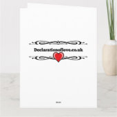 Personalisiert I Liebe You Card Karte (Rückseite)