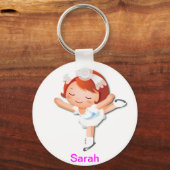 Personalisiert Ice Skaten Geschenke Schlüsselanhänger (Vorderseite)