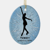 Personalisiert Ice Skaten Ornament (Rechts)