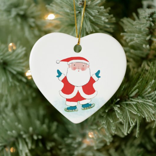 Personalisiert Ice Skaten-Skater Keramik Ornament (Baum)