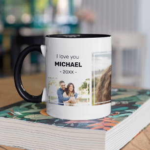 Personalisiert   Ich liebe dich   Foto Tasse
