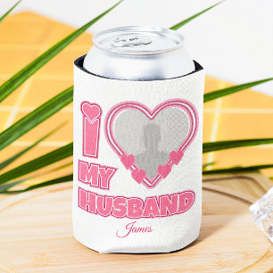 Personalisiert Ich Liebe Meinen Mann – Foto & Name Dosenkühler