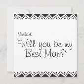 PERSONALISIERT, ich Mustache Ihnen ein Q! Hochzeit Einladung (Rückseite)