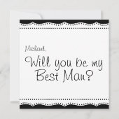 PERSONALISIERT, ich Mustache Ihnen ein Q! Hochzeit Einladung (Rückseite)