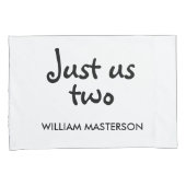 Personalisiert Ich und du, nur wir zwei Kissenbezug (Vorderseite-Rechts)